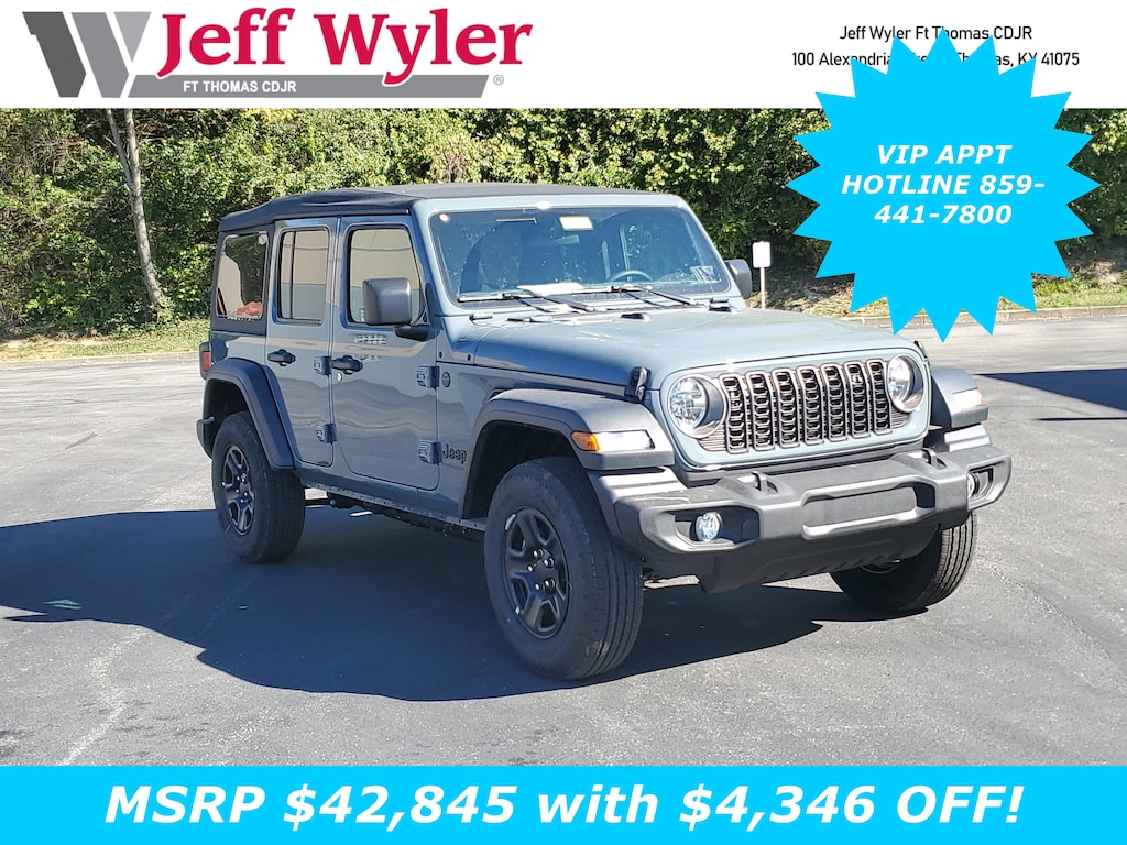 New 2026 Jeep Wrangler 4-DOOR SPORT Sport Utility