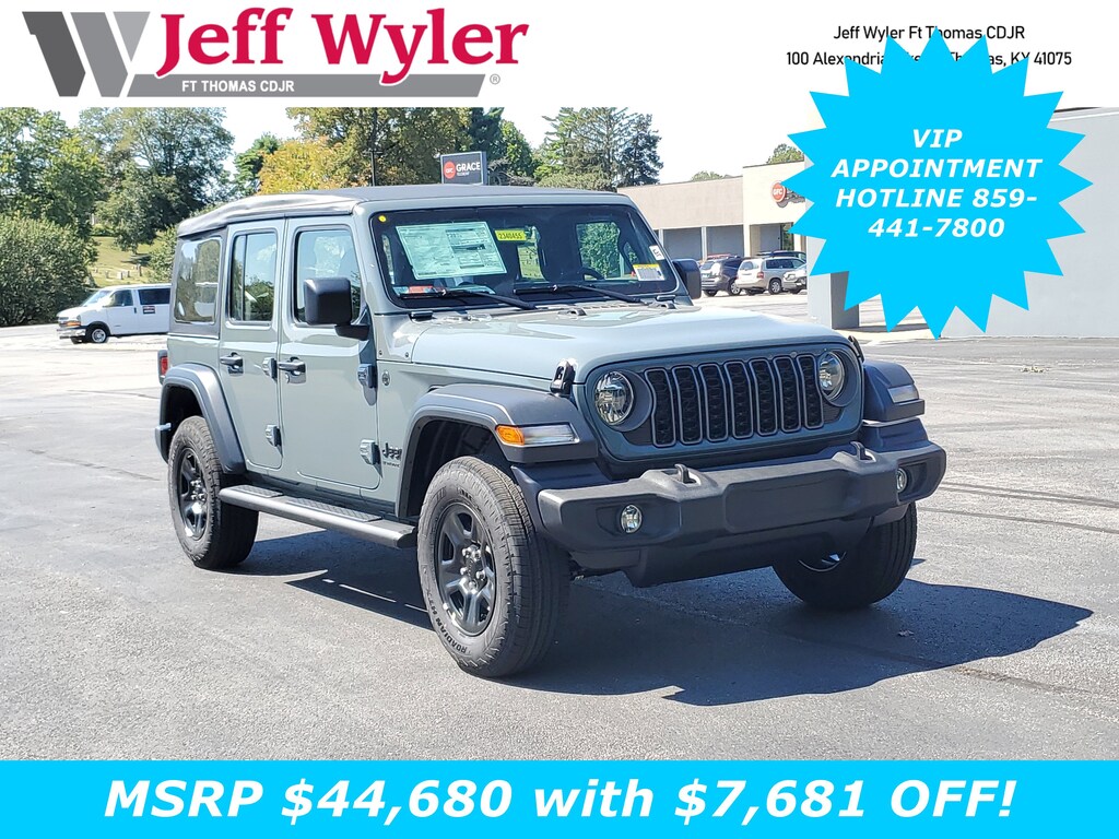 New 2025 Jeep Wrangler 4-DOOR SPORT Sport Utility