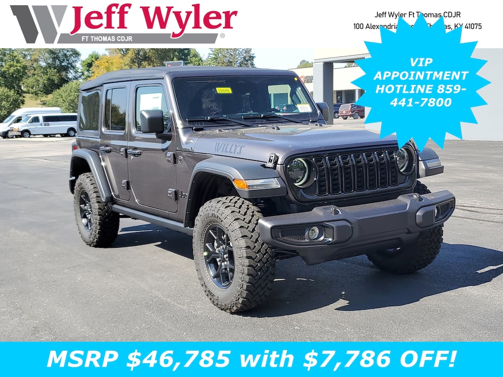 New 2025 Jeep Wrangler 4-DOOR WILLYS Sport Utility