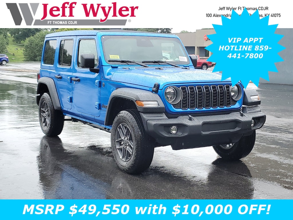 New 2025 Jeep Wrangler 4-DOOR SPORT S Sport Utility