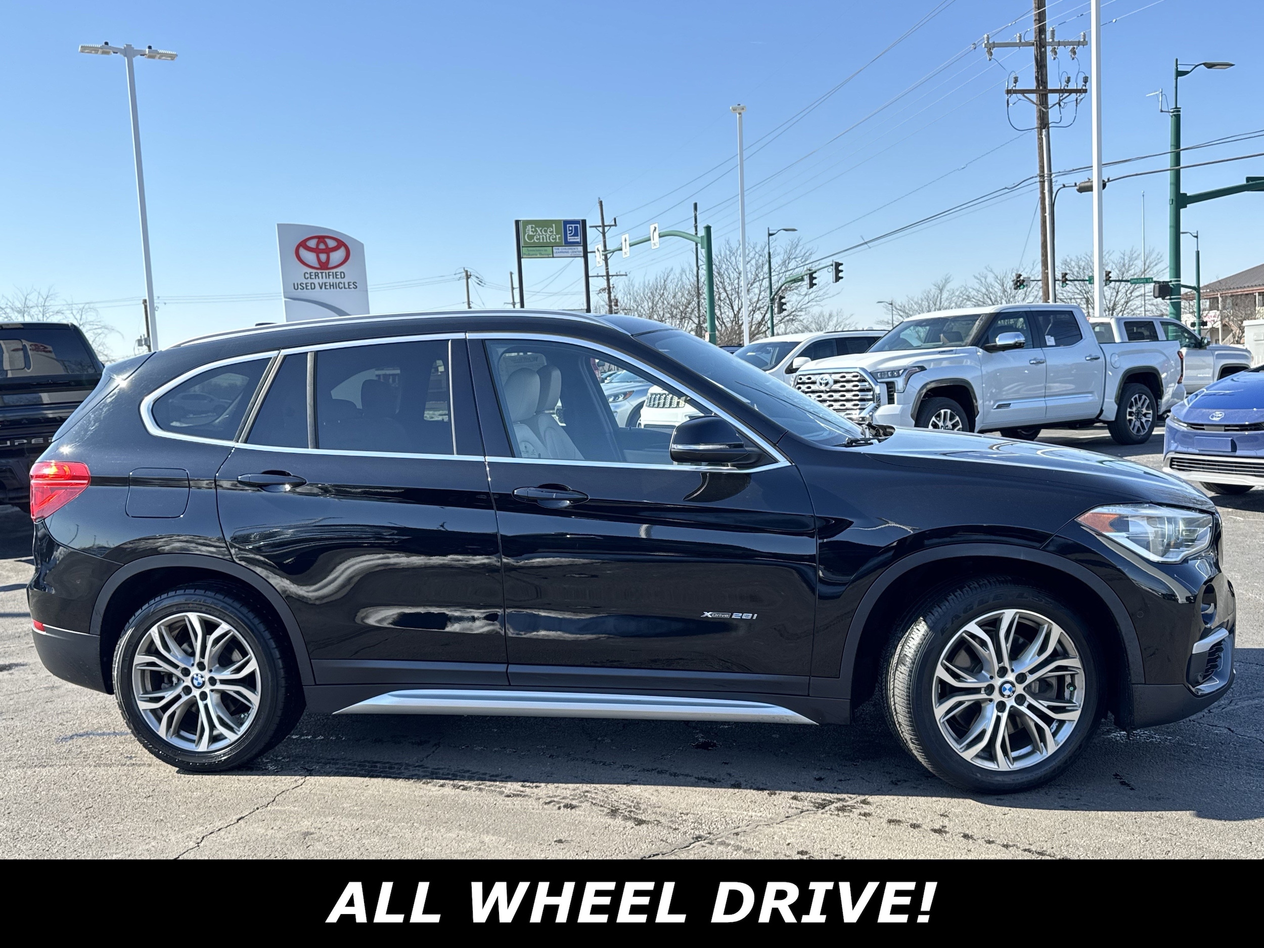 Used 2017 BMW X1 28i with VIN WBXHT3Z34H4A56302 for sale in Clarksville, IN