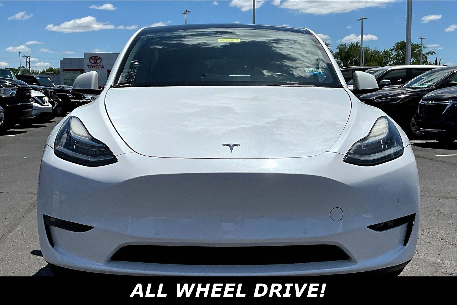Used 2022 Tesla Model Y Long Range with VIN 7SAYGDEEXNF322697 for sale in Clarksville, IN