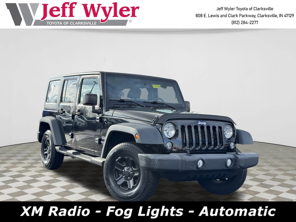 Used 2016 Jeep Wrangler JK Unlimited Sport 4X4 SUV