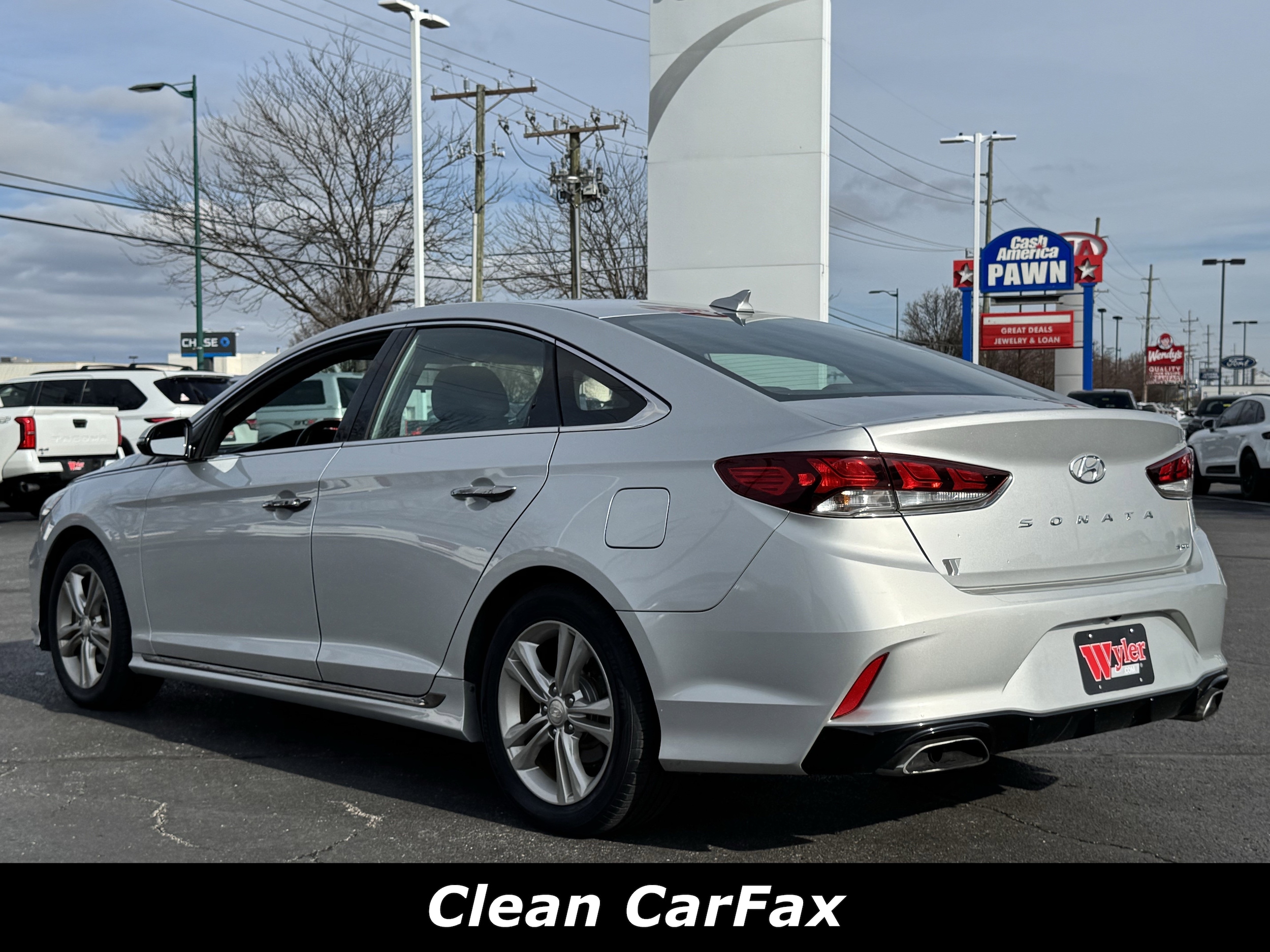 Used 2018 Hyundai Sonata Sport with VIN 5NPE34AF4JH687401 for sale in Clarksville, IN