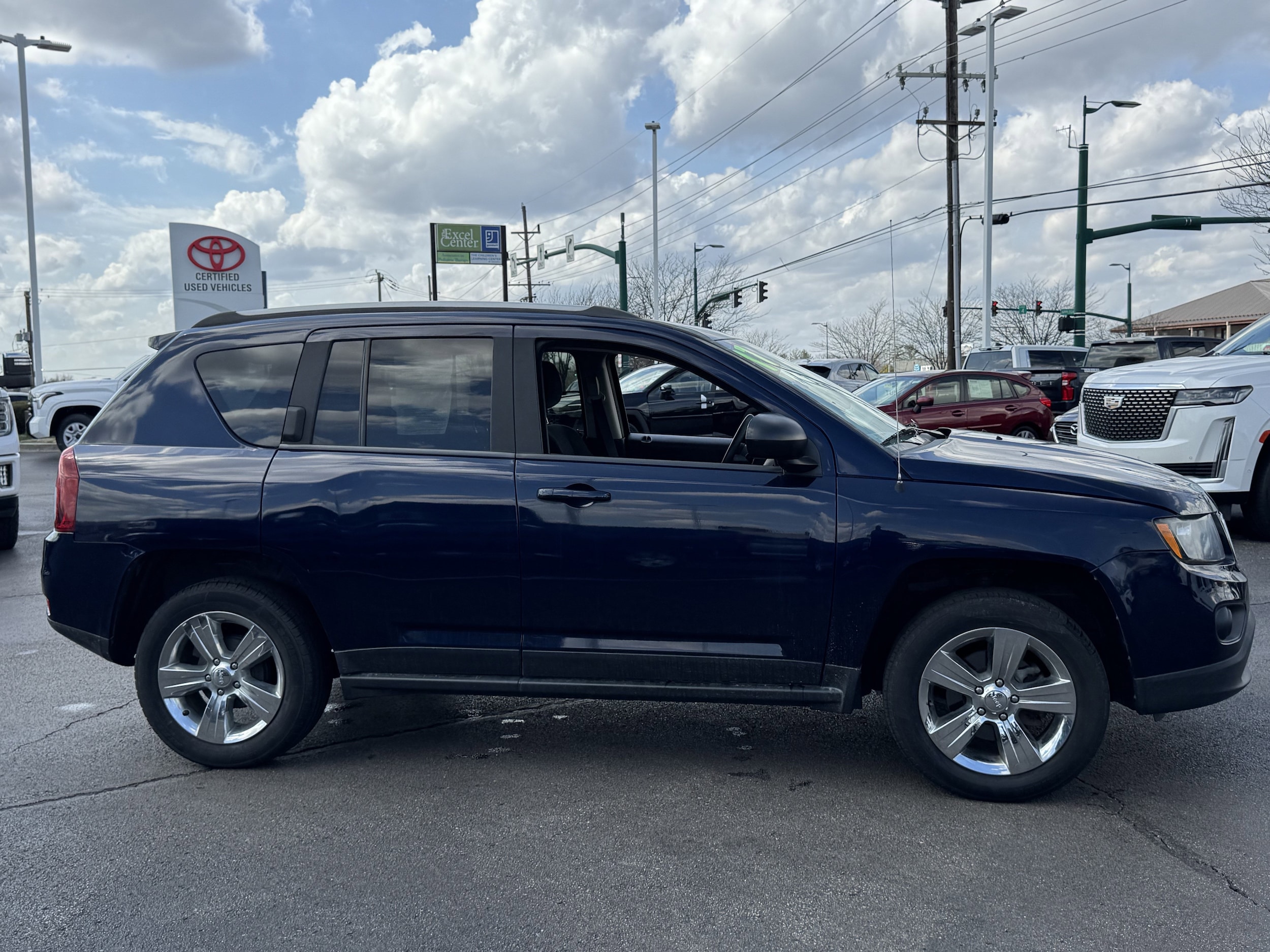 Used 2015 Jeep Compass Sport with VIN 1C4NJCBB2FD401263 for sale in Clarksville, IN