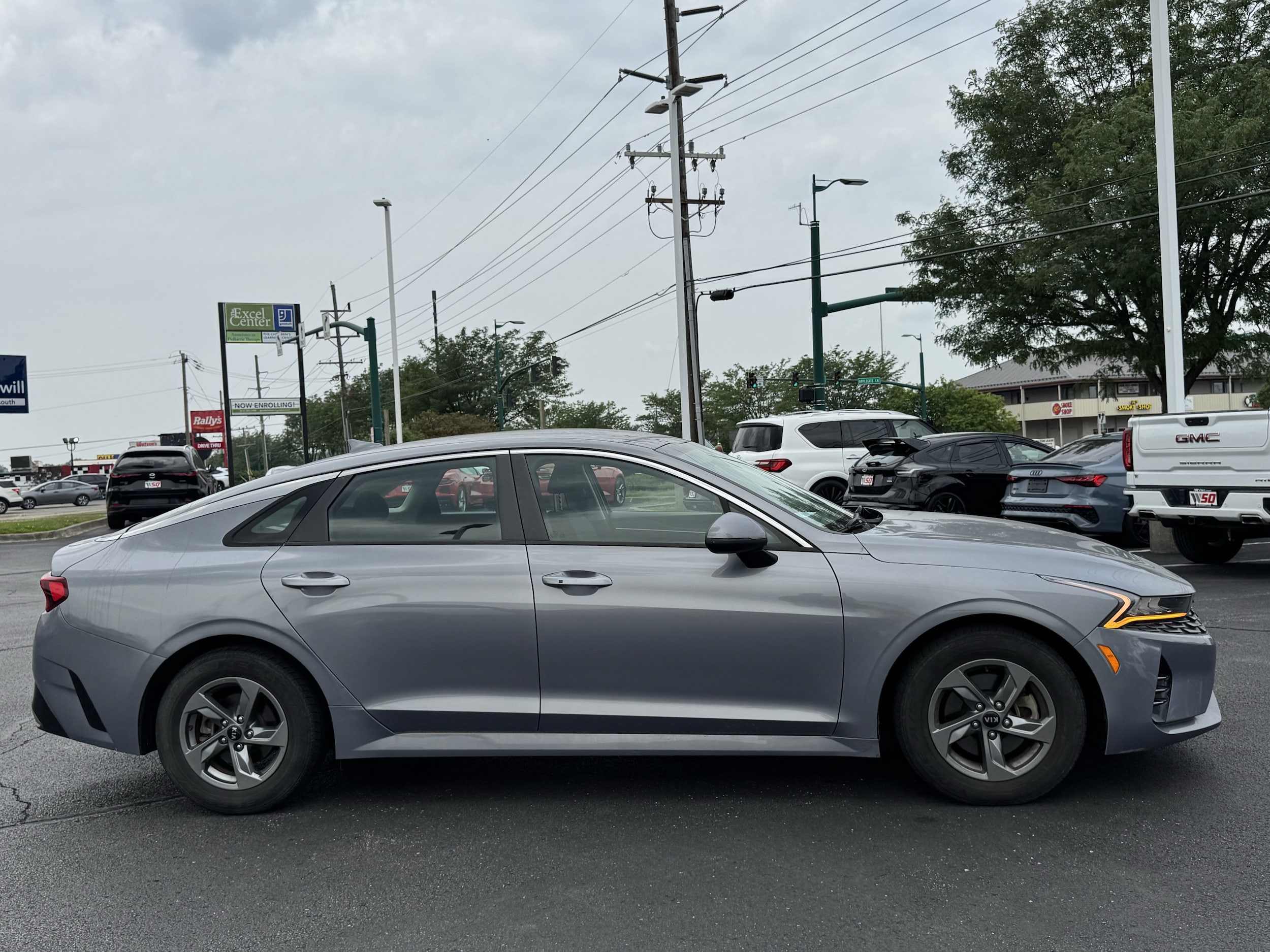 Used 2021 Kia K5 LXS with VIN 5XXG14J22MG008480 for sale in Clarksville, IN