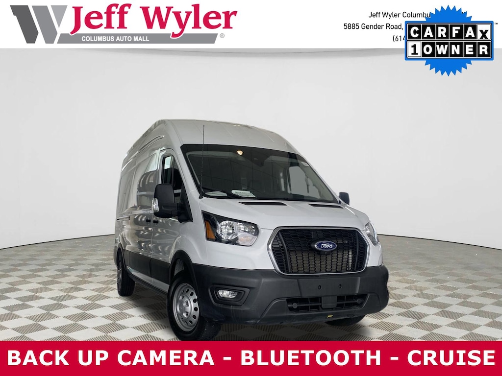 Used 2022 Ford Transit Cargo Van T-350 148 Hi Rf 9500 GVWR AWD Van High Roof Van