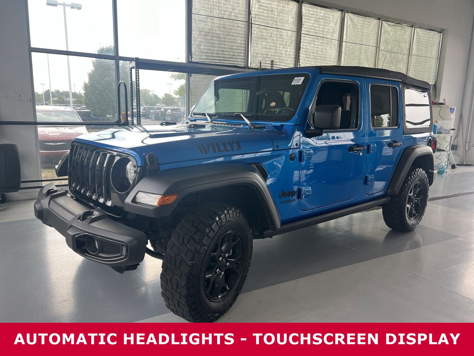 Used 2022 Jeep Wrangler Unlimited Willys Sport with VIN 1C4HJXDG1NW134861 for sale in Canal Winchester, OH