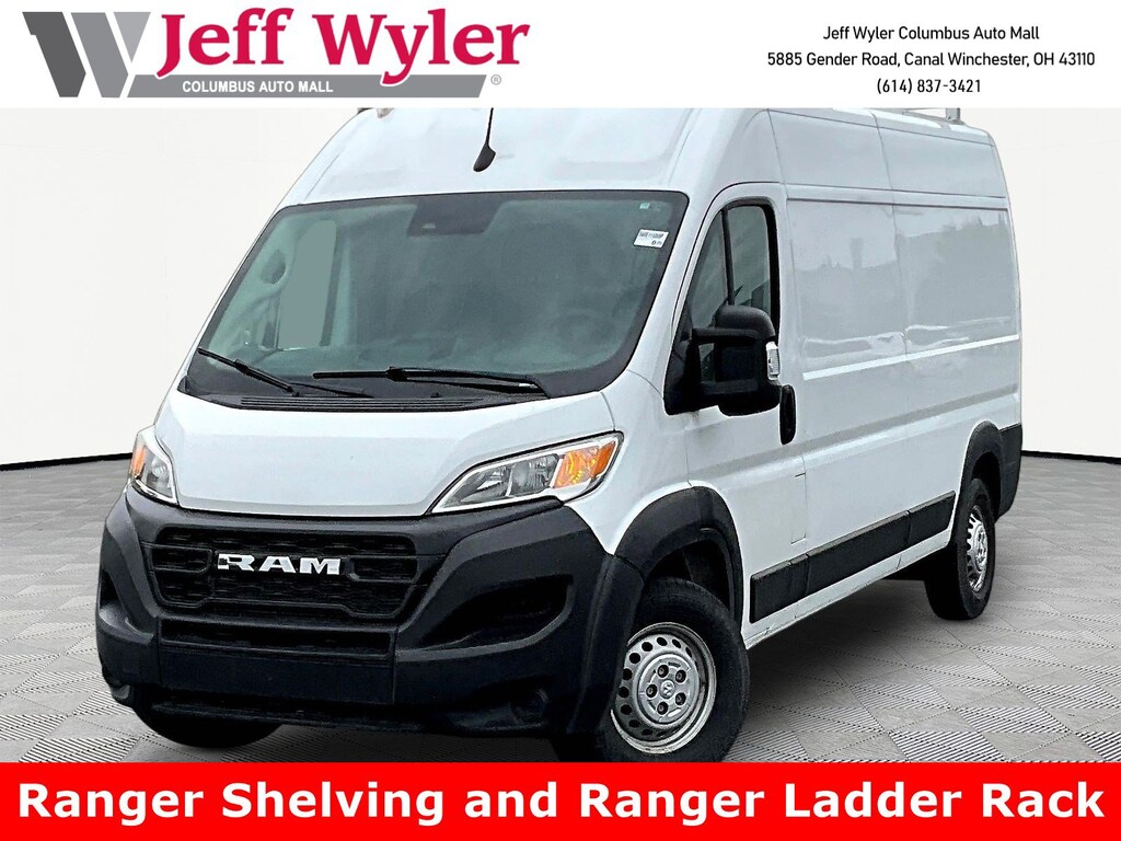 Used 2024 Ram Promaster Cargo Van Tradesman 2500 High Roof 159 WB w/Pass Seat Van Cargo Van
