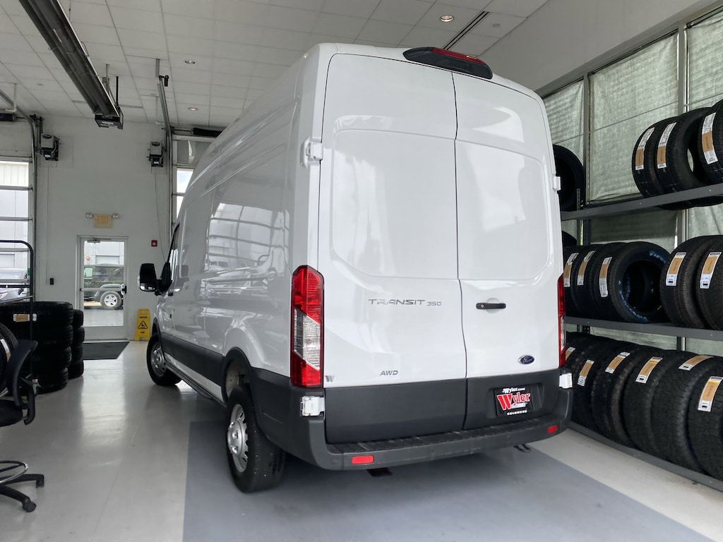 Used 2022 Ford Transit Cargo Van T-350 148 Hi Rf 9500 GVWR AWD Van High Roof Van