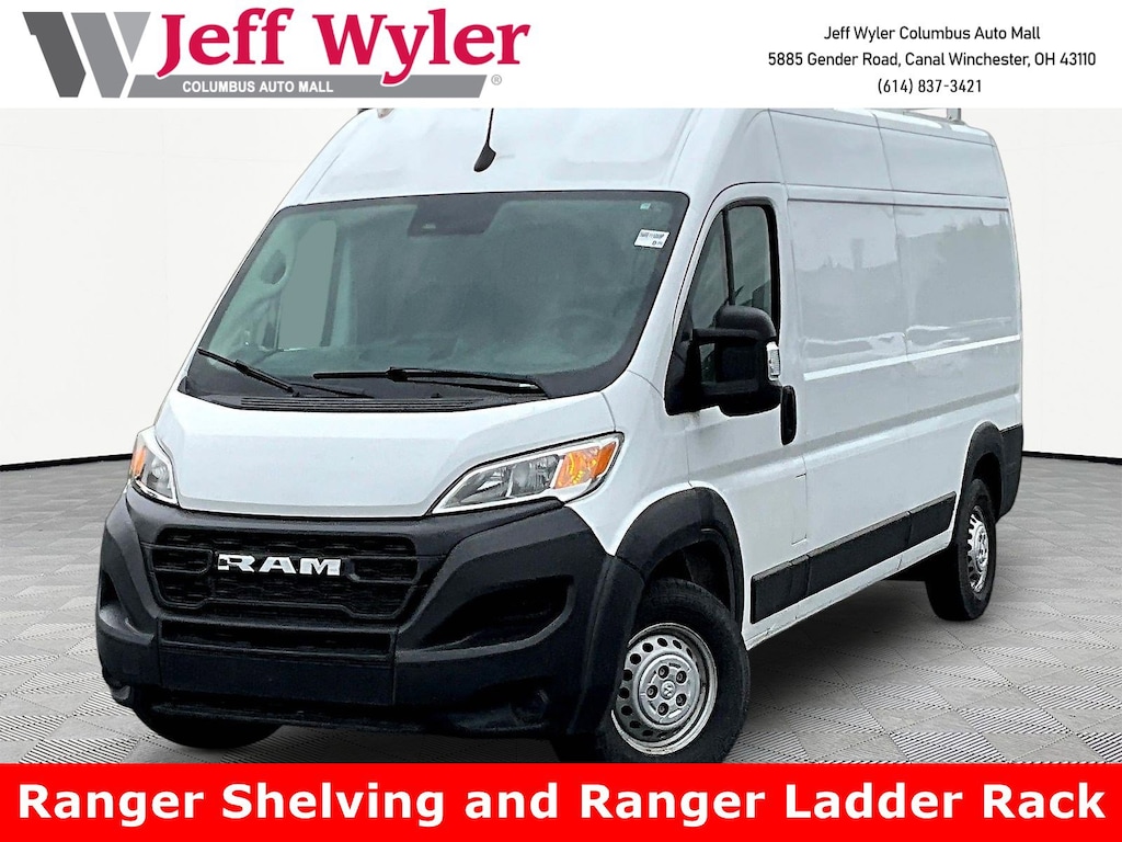Used 2024 Ram Promaster Cargo Van Tradesman 2500 High Roof 159 WB w/Pass Seat Van Cargo Van