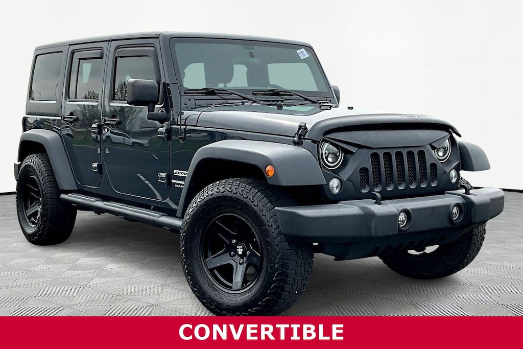 Used 2018 Jeep Wrangler JK Unlimited Sport 4x4 SUV