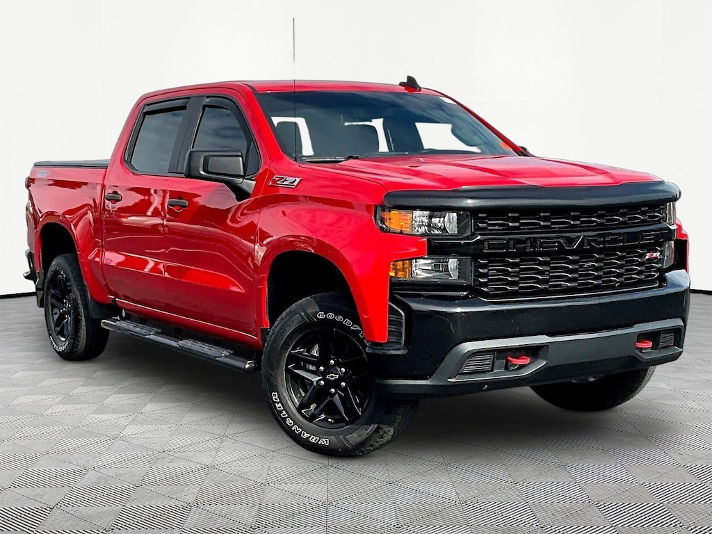 Used 2021 Chevrolet Silverado 1500 4WD Crew Cab 147 Custom Trail Boss Truck Crew Cab