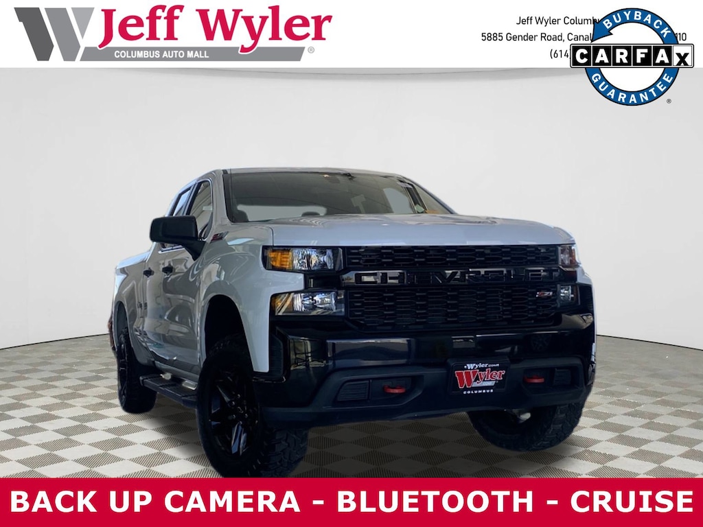 Used 2019 Chevrolet Silverado 1500 4WD Double Cab 147 Custom Trail Boss Truck Double Cab