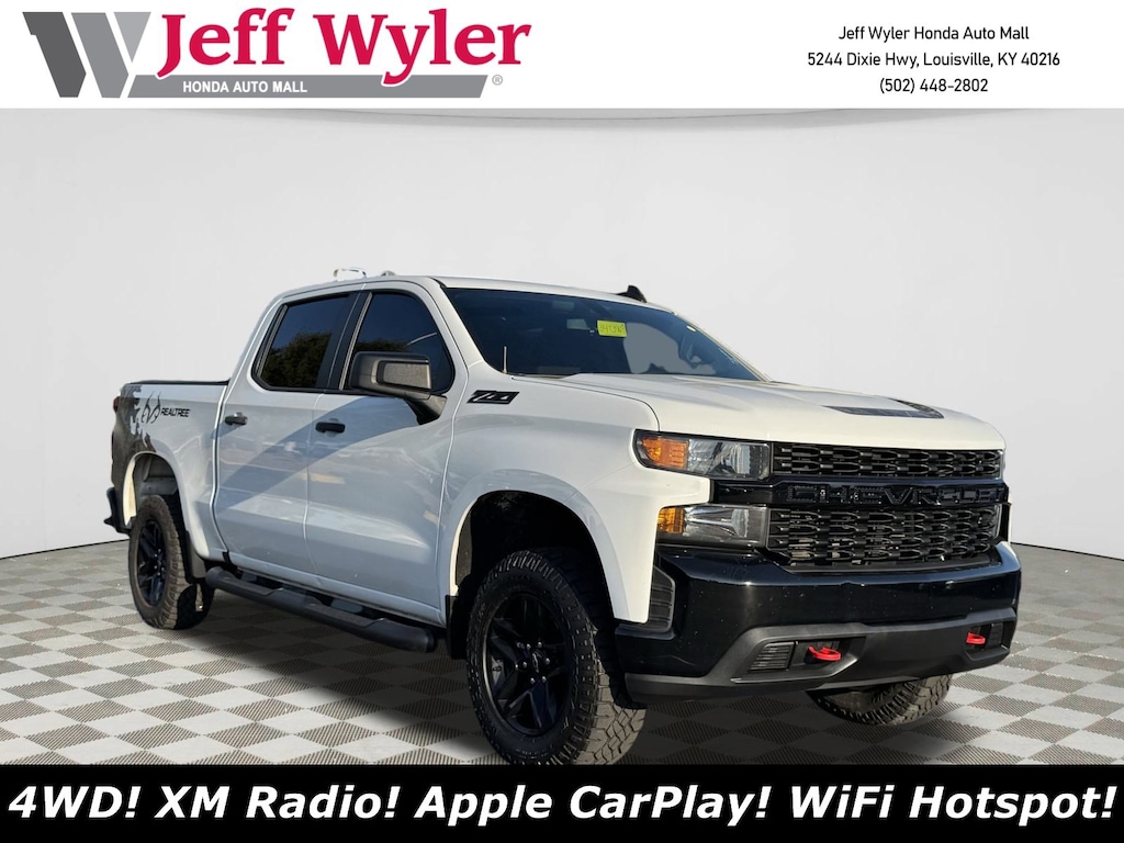 Used 2021 Chevrolet Silverado 1500 4WD Crew Cab 147 Custom Trail Boss Truck Crew Cab