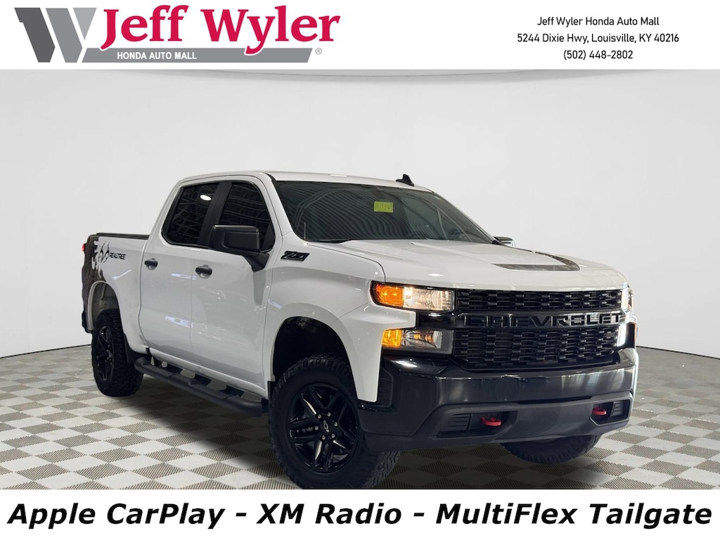 Used 2021 Chevrolet Silverado 1500 4WD Crew Cab 147 Custom Trail Boss Truck Crew Cab
