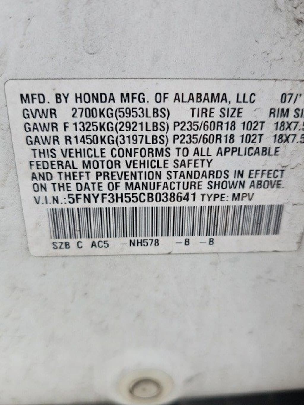 Used 2012 Honda Pilot 2WD 4dr EX-L SUV