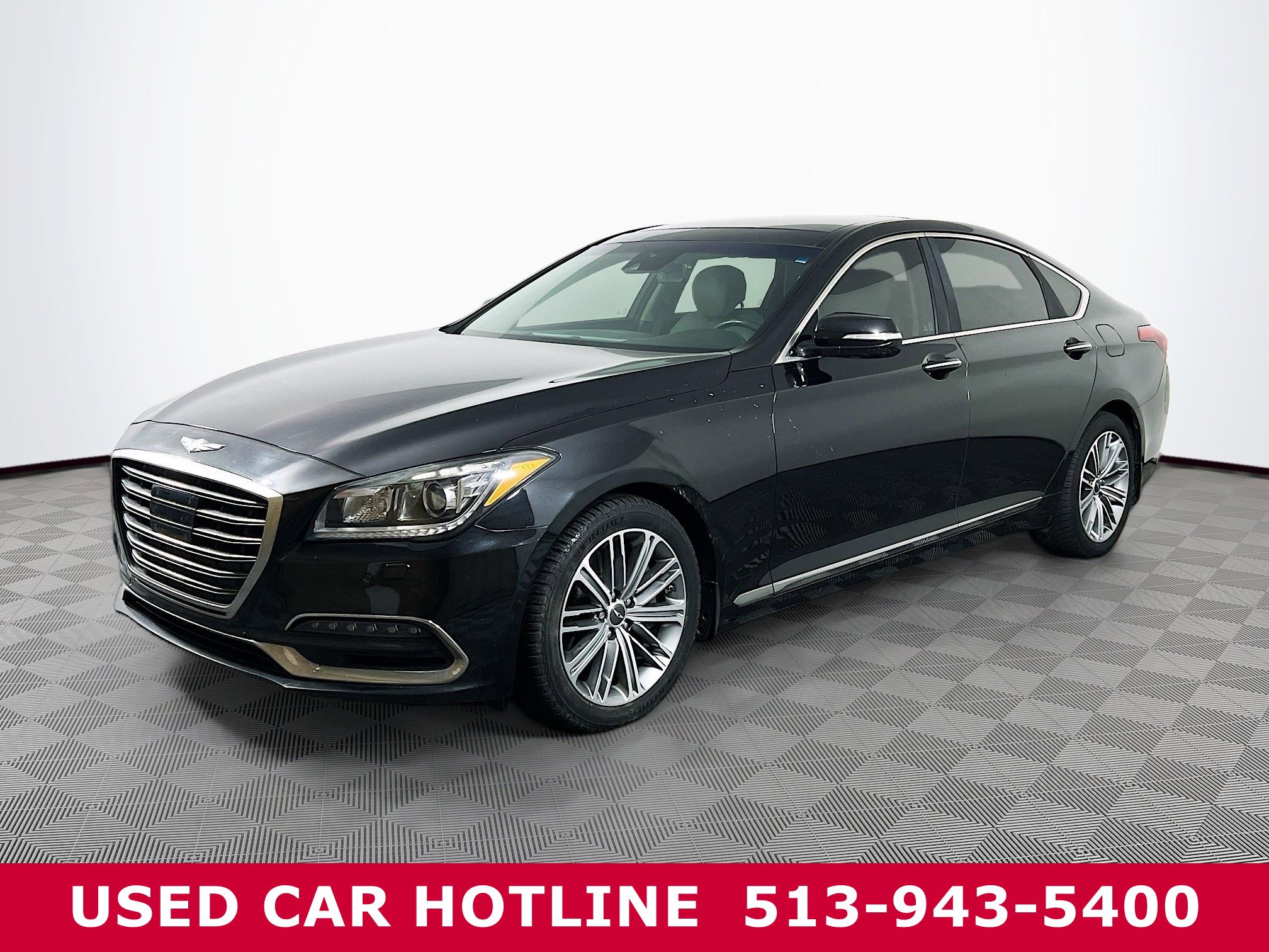 Used 2018 GENESIS G80 Base with VIN KMHGN4JE7JU235163 for sale in Batavia, OH