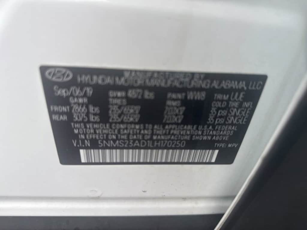 Used 2020 Hyundai Santa Fe SE SUV