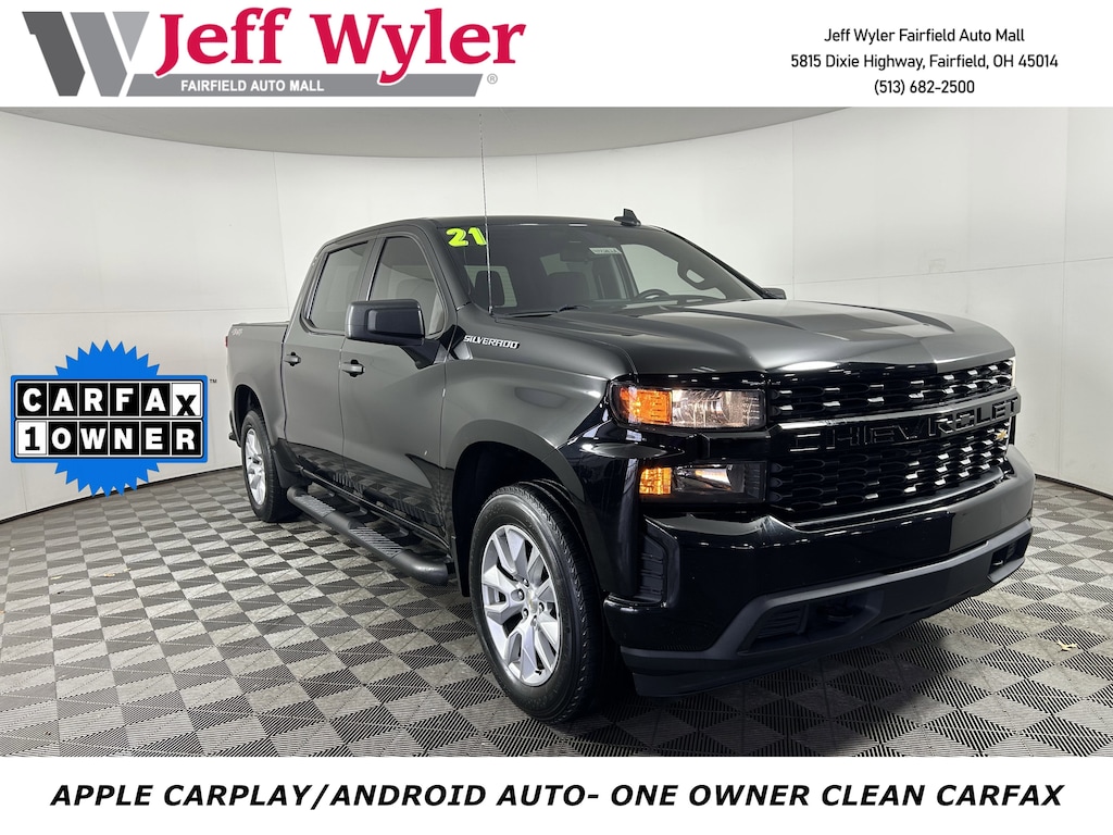 Used 2021 Chevrolet Silverado 1500 4WD Crew Cab 147 Custom Truck Crew Cab