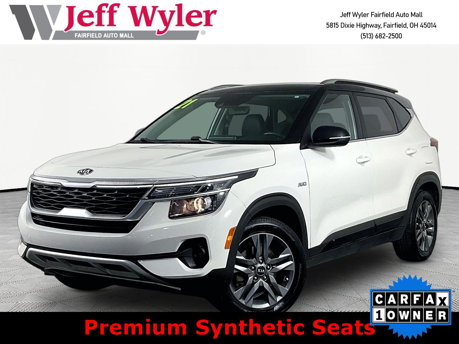 Used 2021 Kia Seltos S with VIN KNDEUCAAXM7196772 for sale in Fairfield, OH