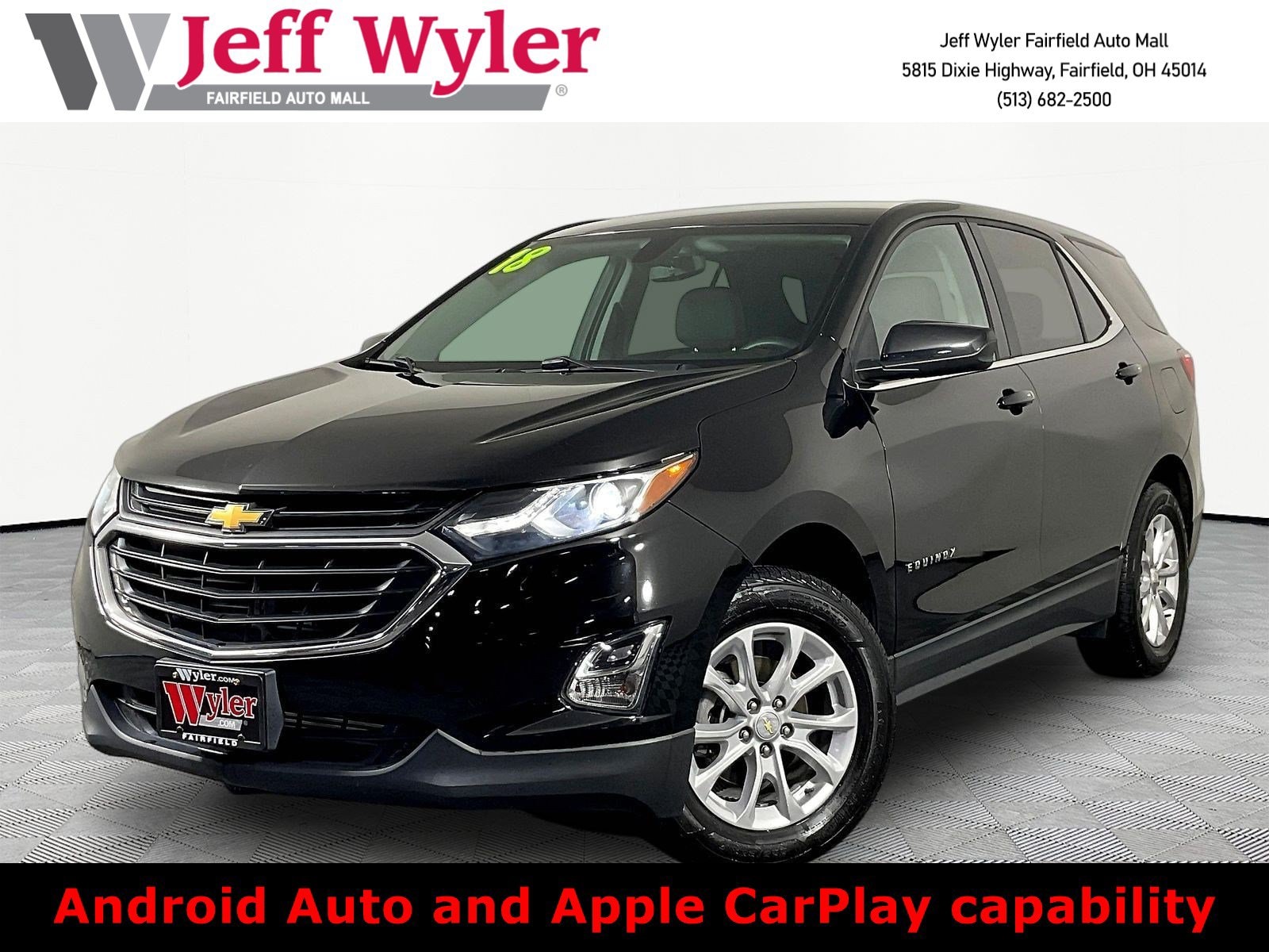 Used 2018 Chevrolet Equinox LT with VIN 3GNAXSEV2JL392183 for sale in Fairfield, OH