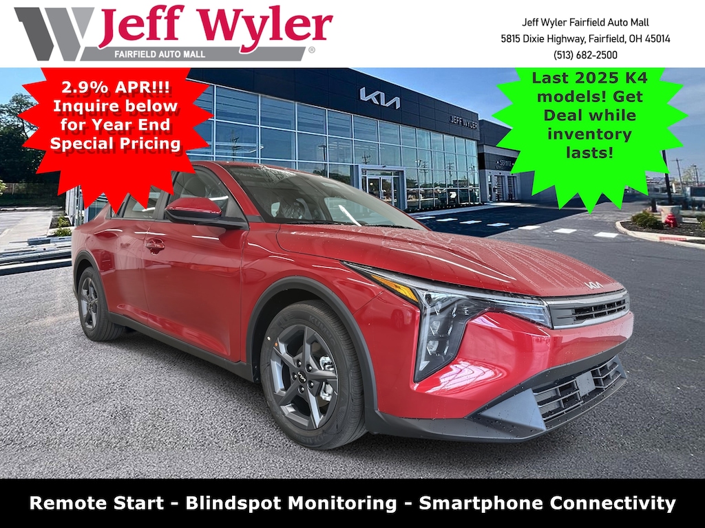 New 2025 Kia K4 LXS Sedan