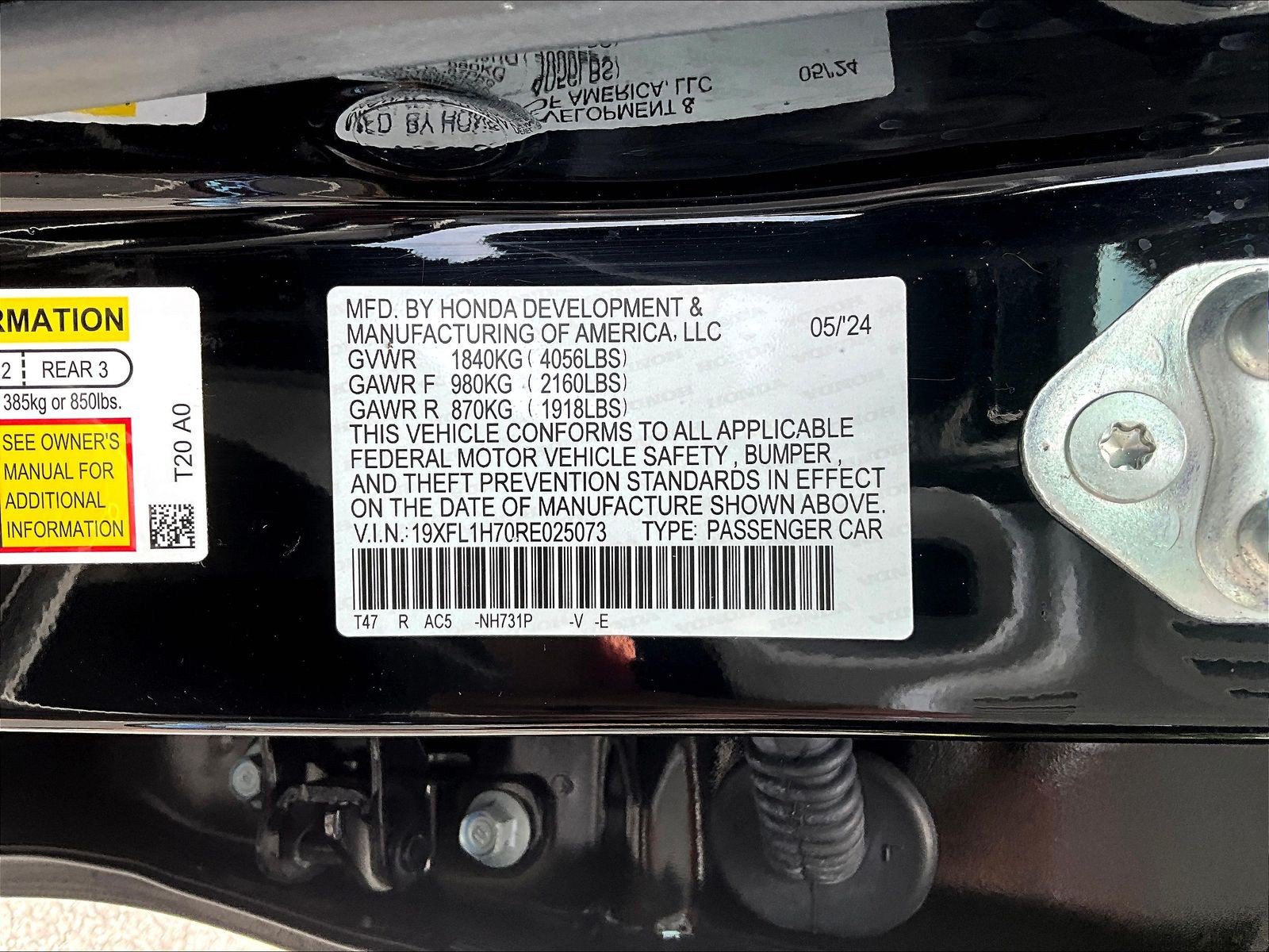 2024 Honda Civic Hatchback EX-L - Photo 21