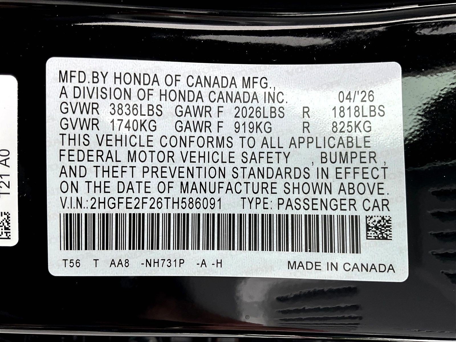 2026 Honda Civic LX - Photo 21