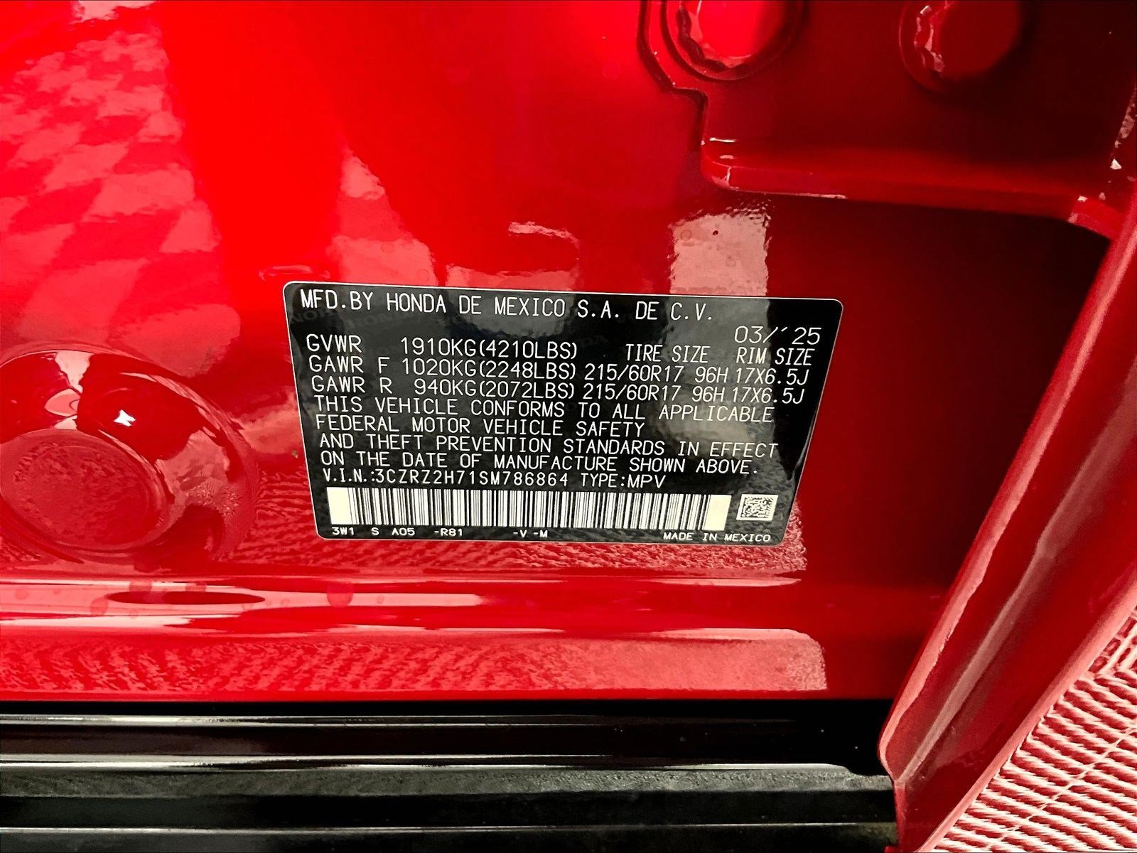 2025 Honda HR-V EX-L - Photo 22