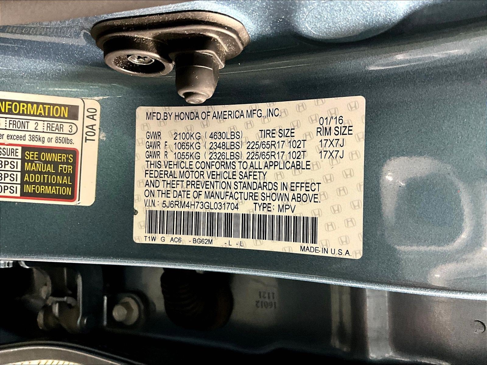 2016 Honda CR-V EX-L - Photo 19