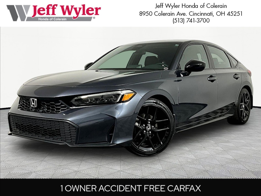 Certified 2025 Honda Civic Hatchback Sport CVT Hatchback