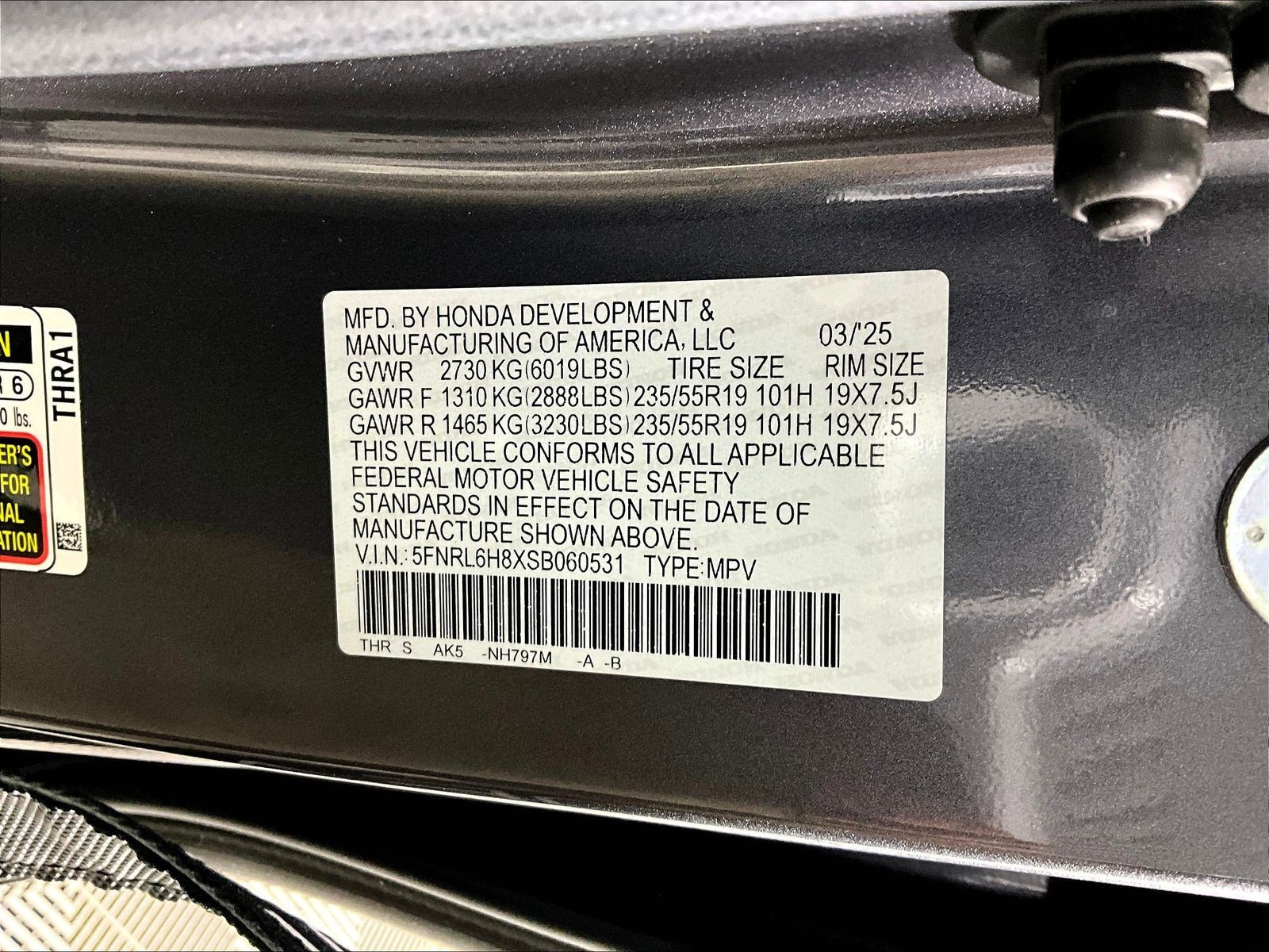 2025 Honda Odyssey Touring - Photo 19