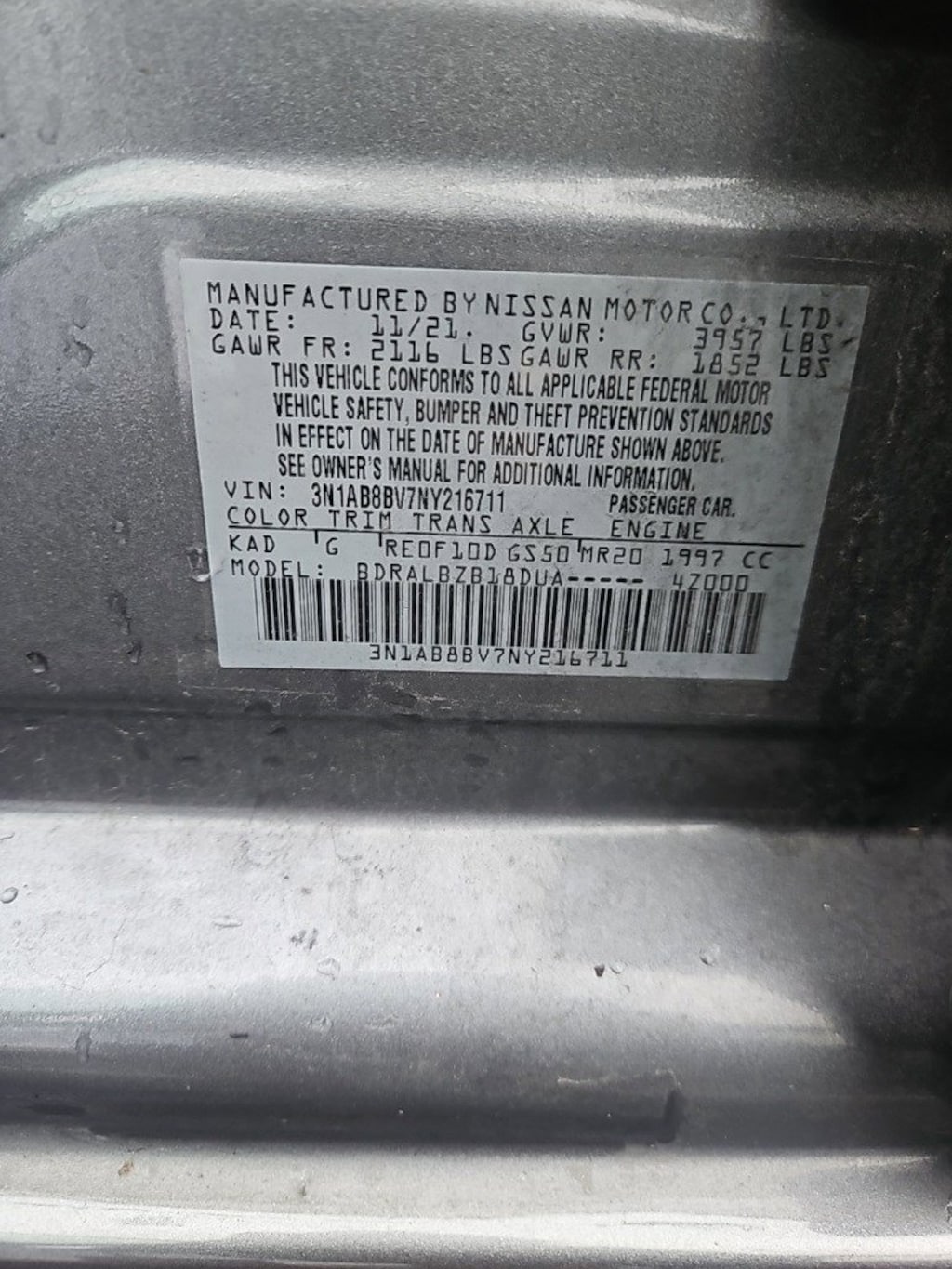 Used 2022 Nissan Sentra S CVT Sedan