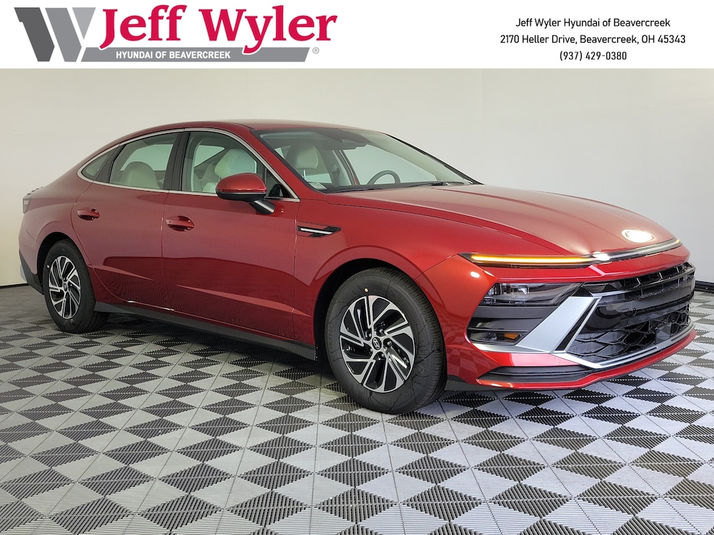 New 2026 Hyundai Sonata Hybrid Blue Sedan