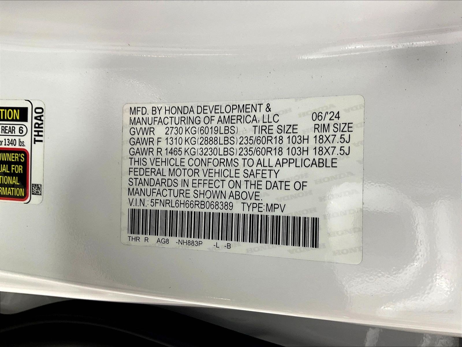 2024 Honda Odyssey EX-L - Photo 22