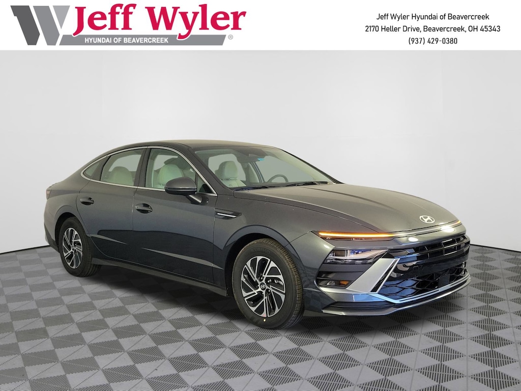 New 2026 Hyundai Sonata Hybrid Blue Sedan