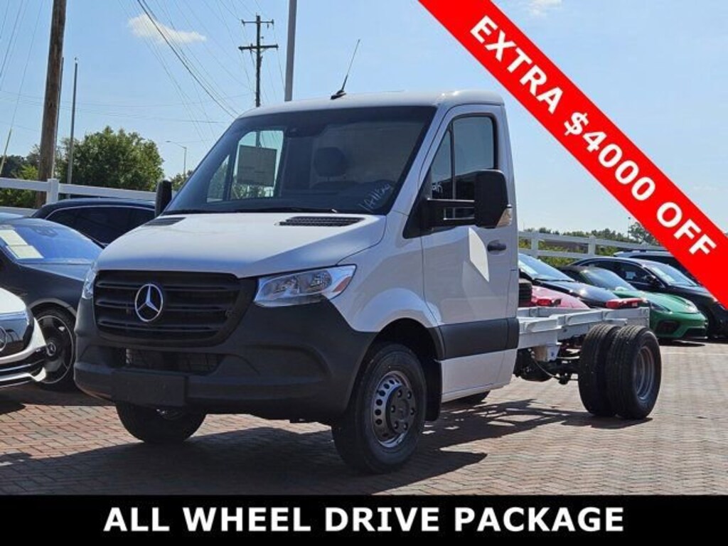 New 2024 Mercedes-Benz Sprinter 3500XD Cab Chassis 144 WB Truck 144" WB AWD