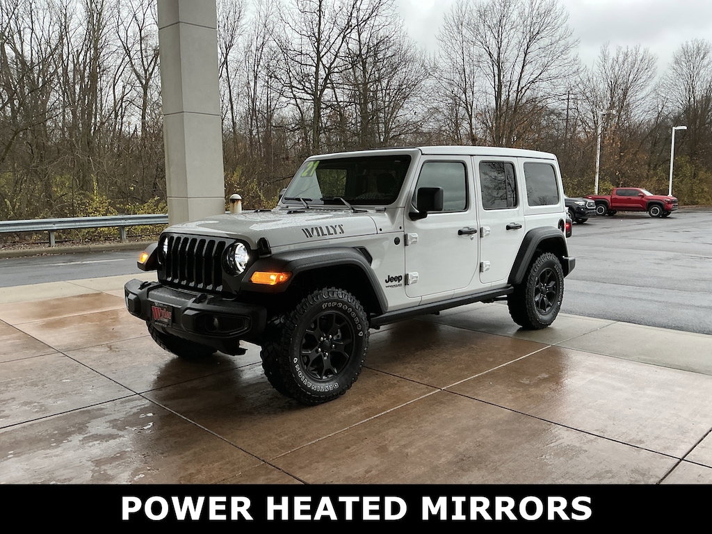 Used 2021 Jeep Wrangler Unlimited Willys 4x4 SUV