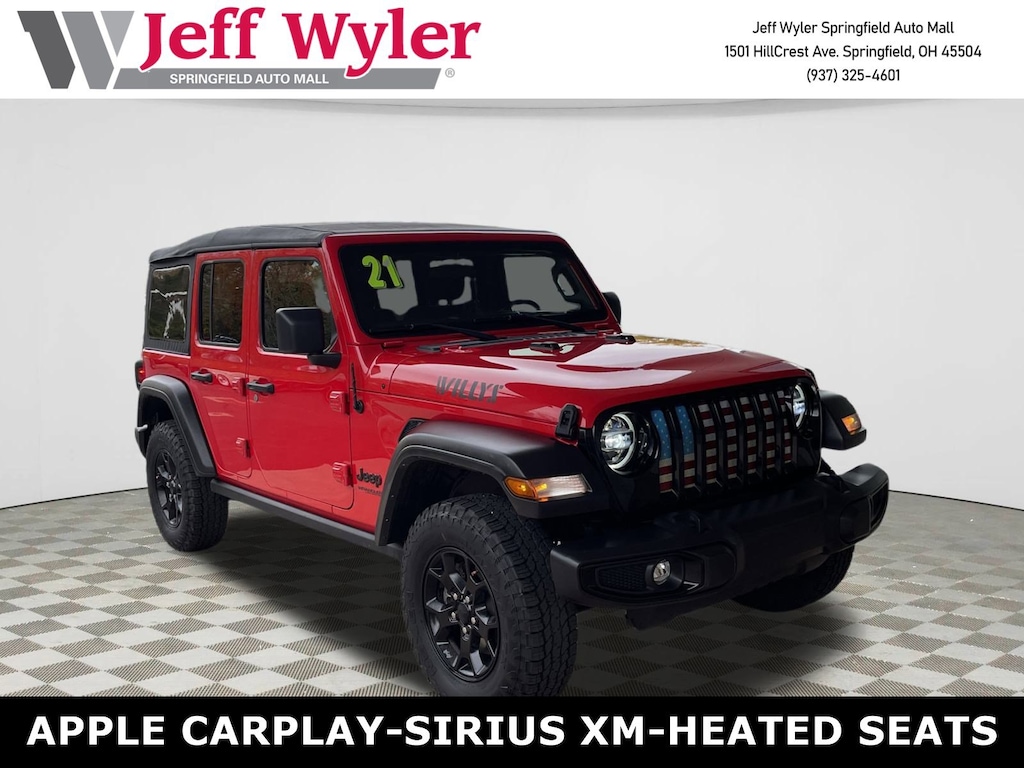 Used 2021 Jeep Wrangler Unlimited Willys 4x4 SUV