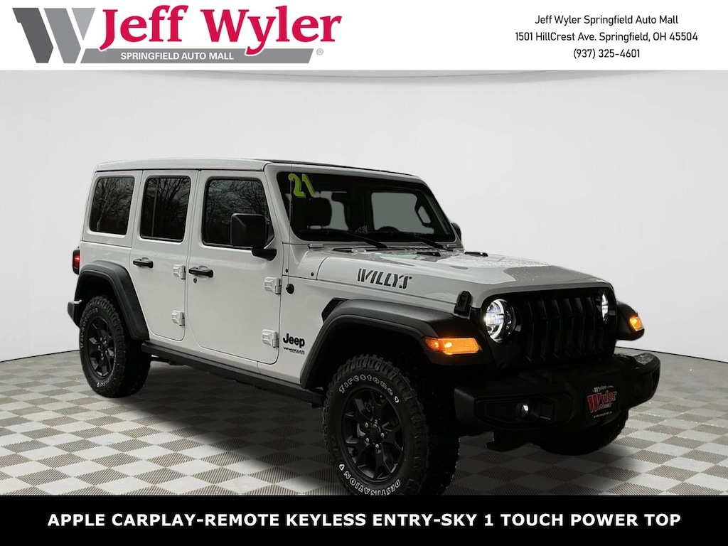 Used 2021 Jeep Wrangler Unlimited Willys 4x4 SUV
