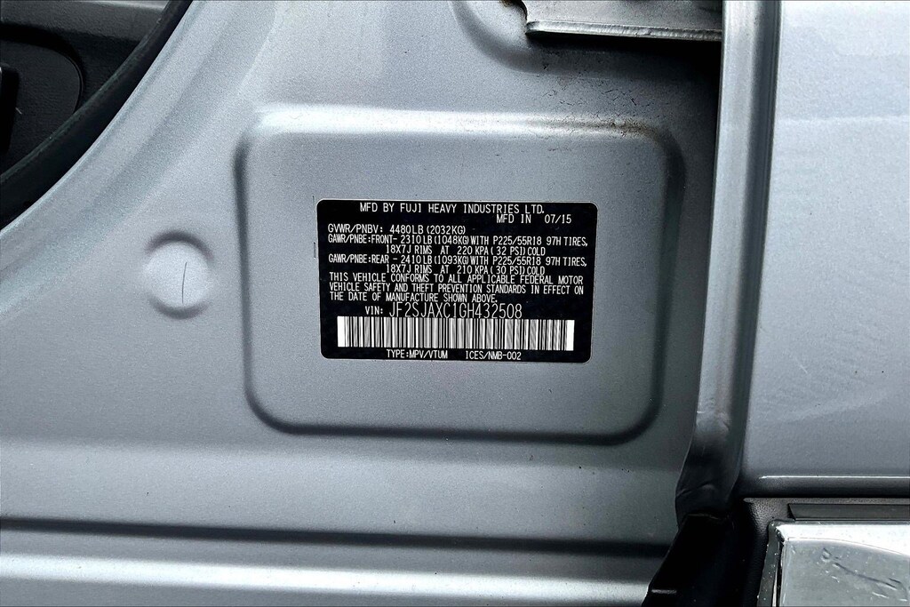 Used 2016 Subaru Forester 2.5i Touring SUV