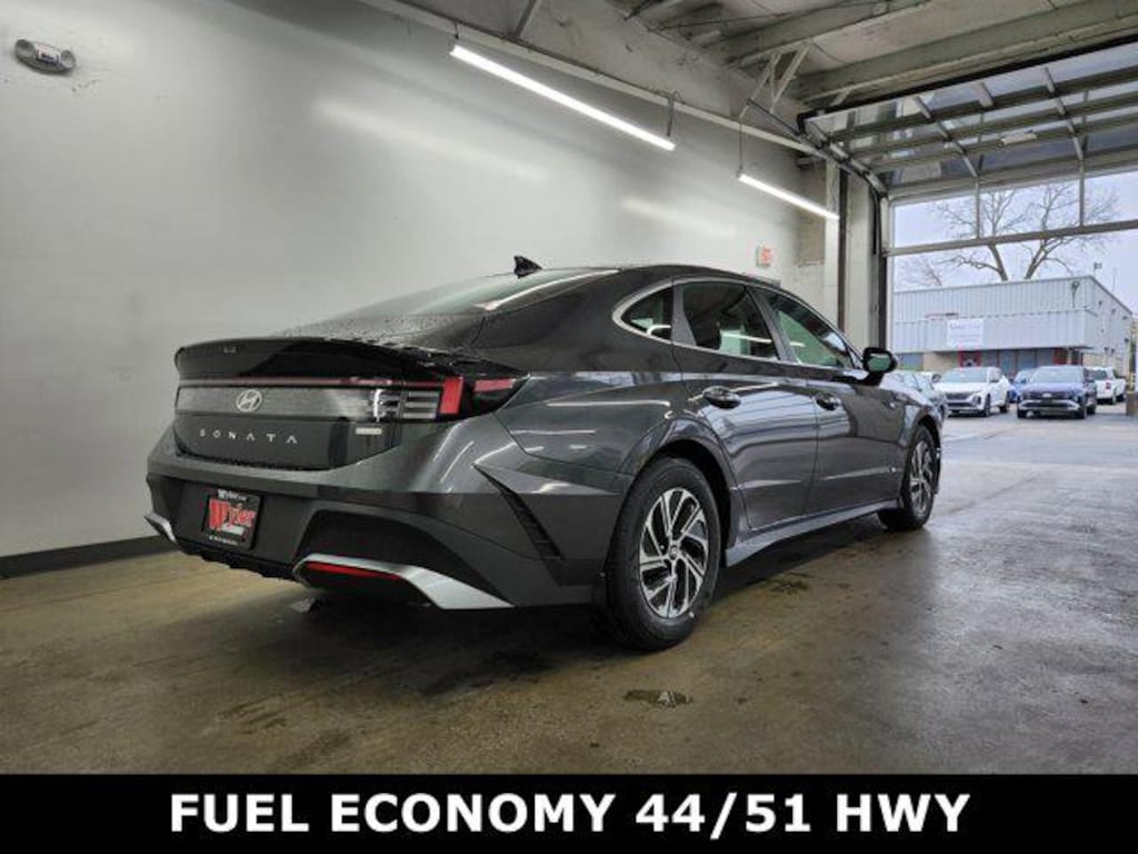 New 2026 Hyundai Sonata Hybrid Blue Sedan