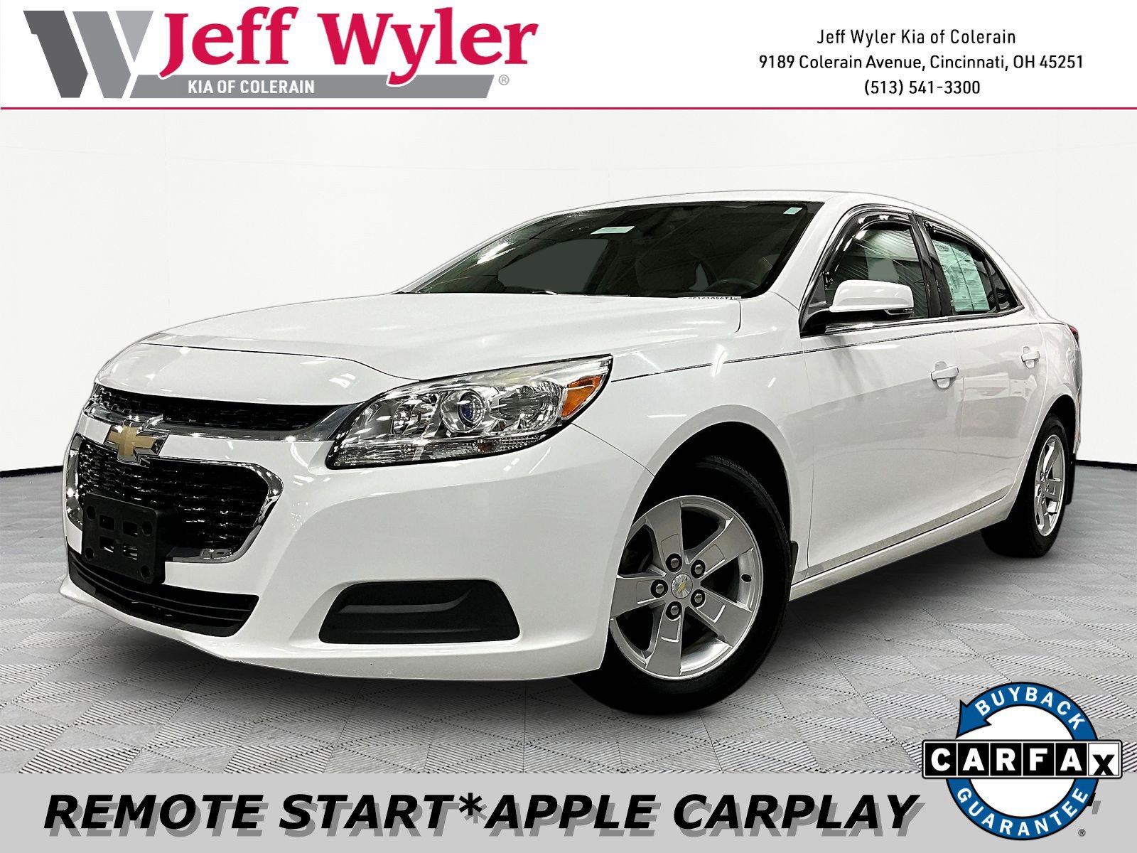 Used 2016 Chevrolet Malibu Limited 1LT with VIN 1G11C5SA9GF161056 for sale in Fairfield, OH