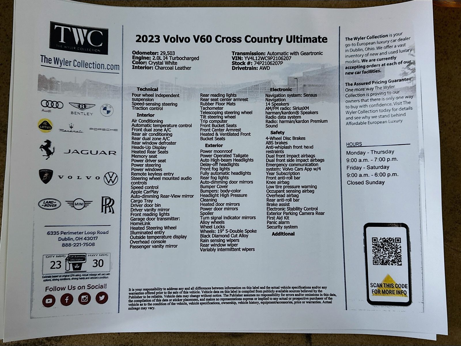 2023 Volvo V60 Cross Country Ultimate - Photo 47