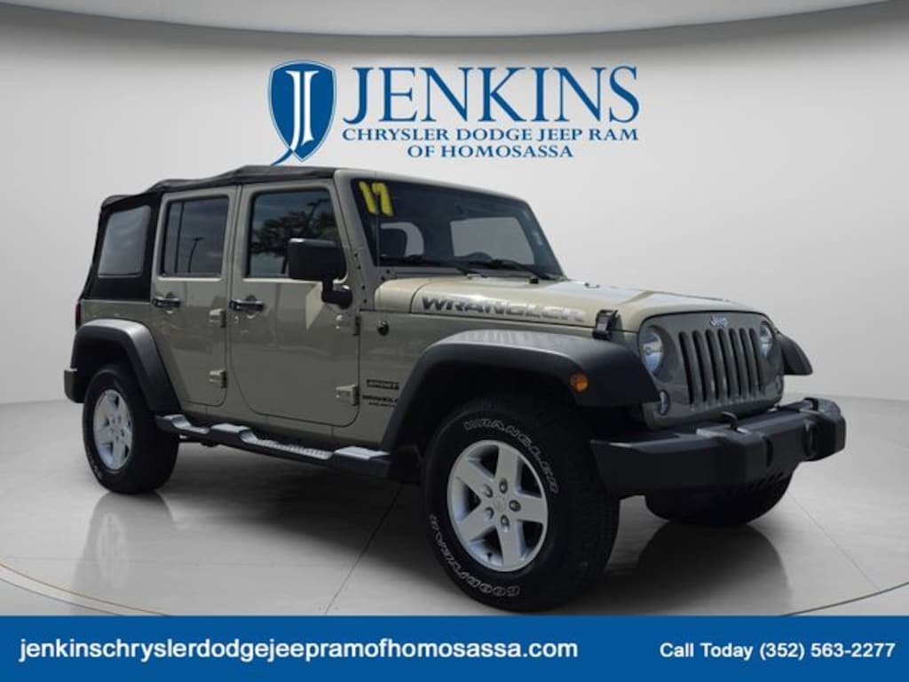 Used 2017 Jeep Wrangler JK Unlimited Sport 4x4 SUV
