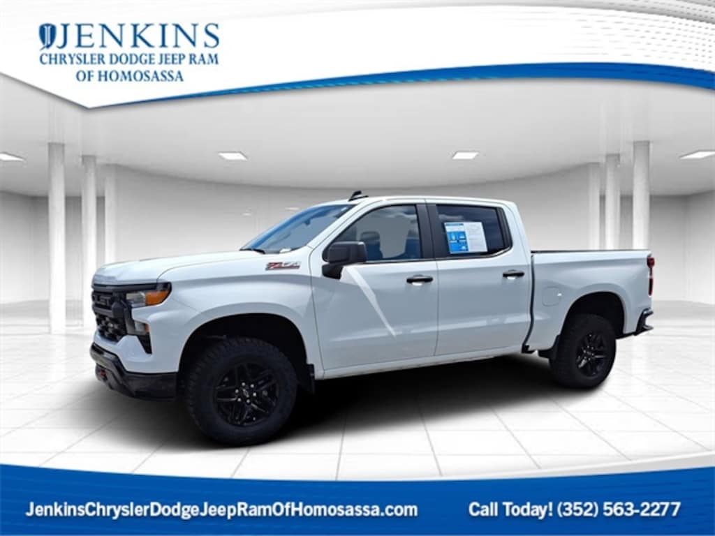 Used 2024 Chevrolet Silverado 1500 Custom Trail Boss Truck Crew Cab
