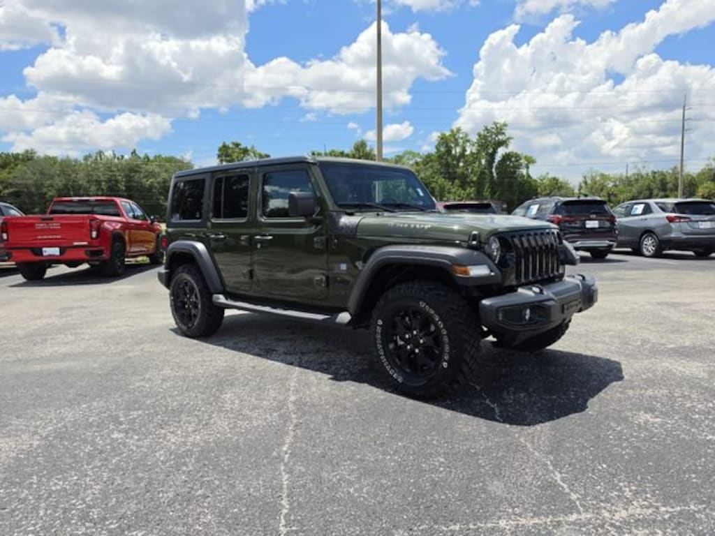 Used 2021 Jeep Wrangler Unlimited Willys 4x4 SUV