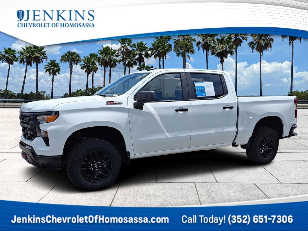 Certified 2024 Chevrolet Silverado 1500 Custom Trail Boss Truck Crew Cab