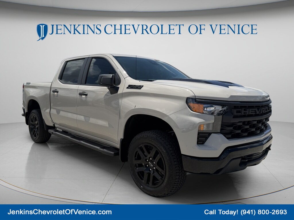 New 2026 Chevrolet Silverado 1500 Custom Trail Boss Truck Crew Cab